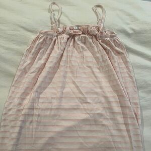 Lake Pajamas Pima Cotton Ruffle Nightgown Size S
